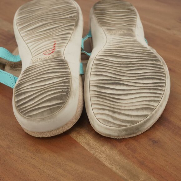 K9-3 Vionic Karley Womens Flip Flop Thong Sandals Blue Leather Size 7.5 - Picture 9 of 9